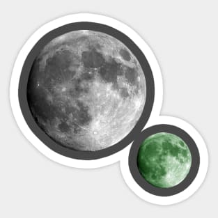 Two moons. Sticker